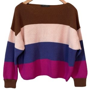 French Connection Oversized XS Striped Color Block